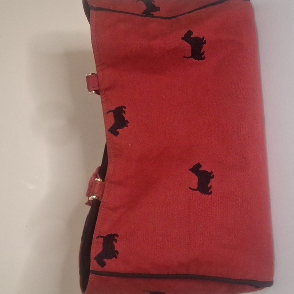 Maddie Deluxe Scottie Dog Print Carrier/Purse/Tote/Crossbody canvas bag - Picture 4 of 11